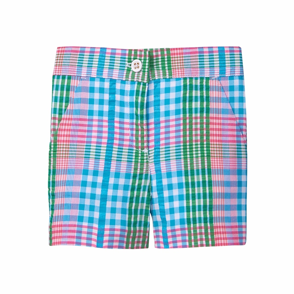 Janie & Jack Plaid Shorts Girls size 6